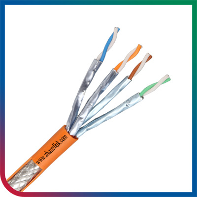 Network Aerial Cable FTP Cat5e with DC Power and Messenger