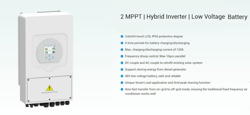 Hybrid Solar Inverter 1kw 3kw 5kw 10kw Deye MPPT Hybrid Inverter