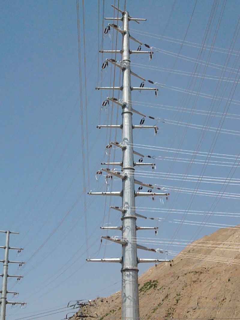 110kv Electric Transmission Line Steel Monopole Tower