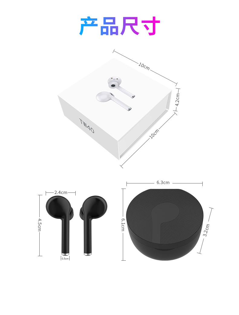 Noise Cancellation Bluetooth Headphones Wireless Earbuds