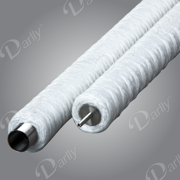 Darlly 70'' 1778mm String Spiral Wound Filter Cartridge for Power Plant Steel Mill Sea Water Filtration