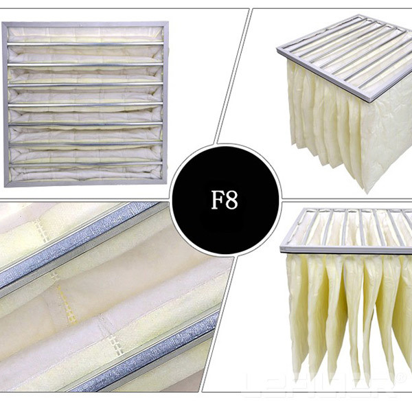 F8 Non-Woven Fabric Air Pocket Filter for Electronic Semiconductor HVAC