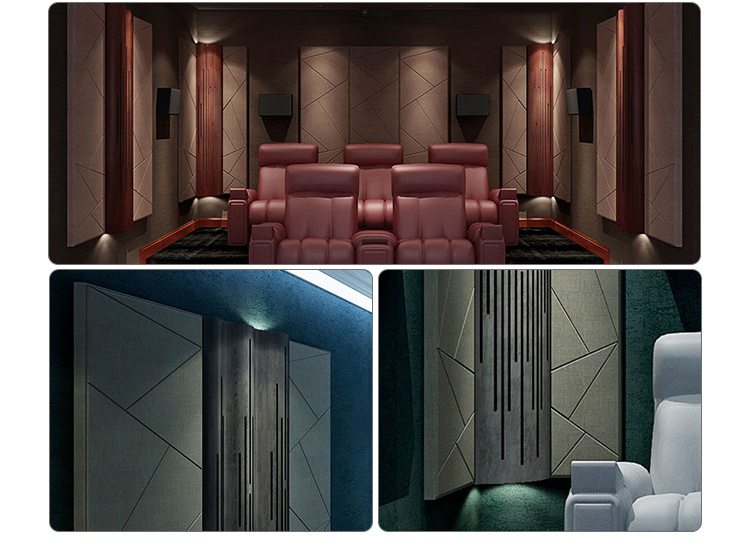 Noise Reduction Fabric Panel Acoustic Wall Boards Home Theatre
