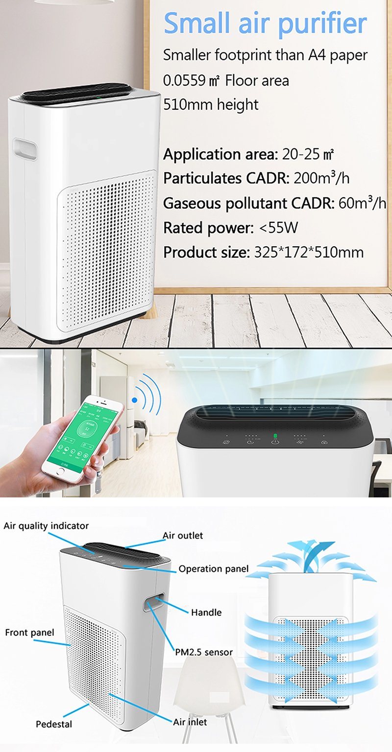 Air Cleaner at Walmart ABS Material Low Noise Big Cadr