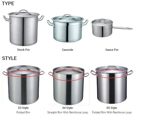 Heavybao High Standard Low Body Soup Pot for Hotel Kitchen