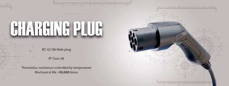 EV Connector IEC 62196-2 EV Male Plug Type 2 for Charging