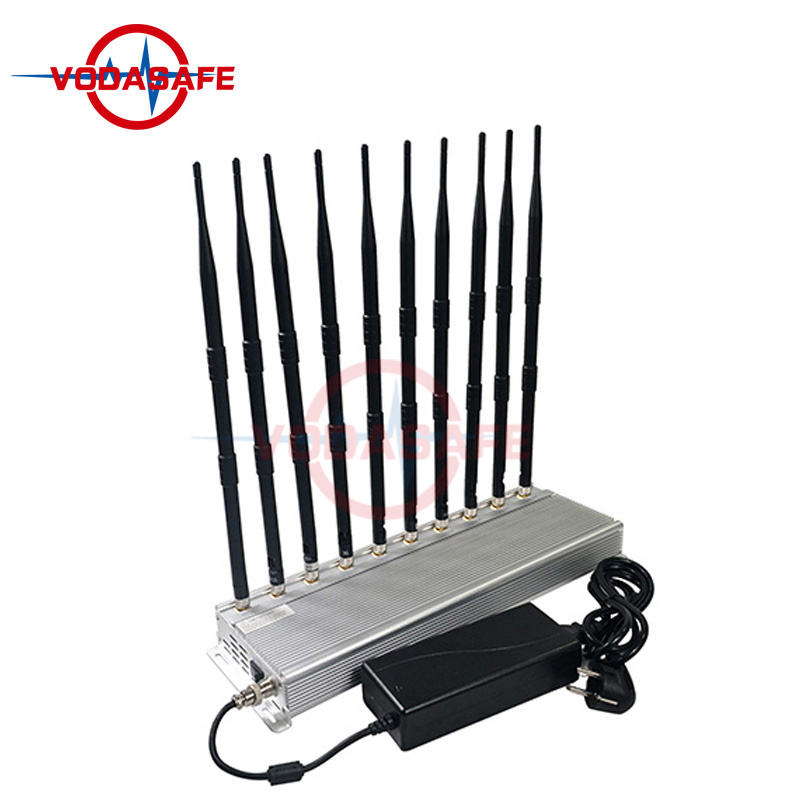 10 Antennas 23W 2g 3G 4G WiFi GPS Network Blocker Silver Color Economical Price Cell Blocker Mobile Phone Jammer