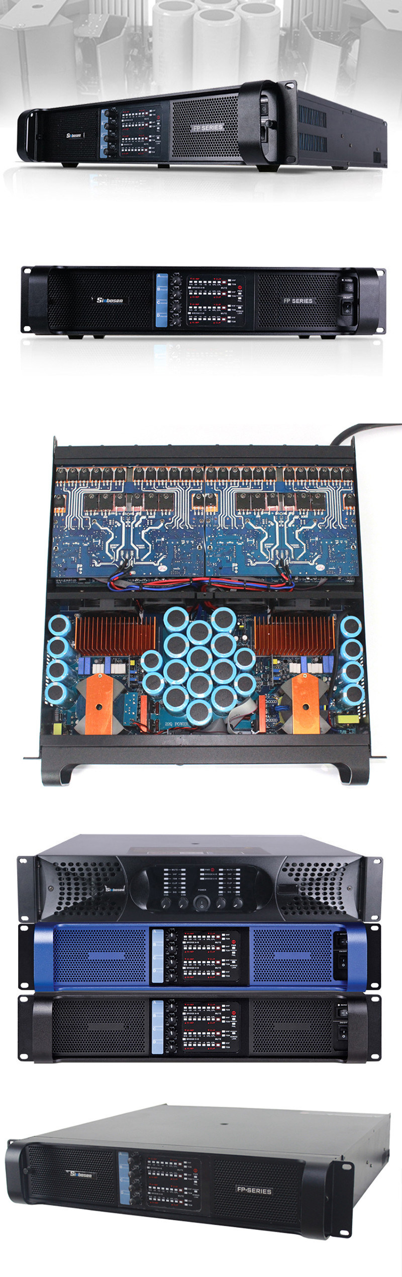 Fp20000q Professional Audio Power Amplifier 4CH 4000W Bass Amplifier Professional