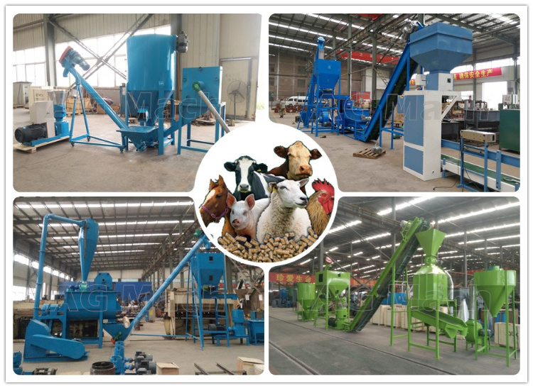 Chicken Poultry Complete Animal Feed Pellet Making Production Line