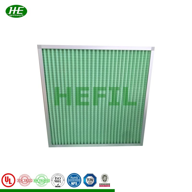 High Quality Medium Efficiency Pleated Filter Media F6 Panel Air Filter