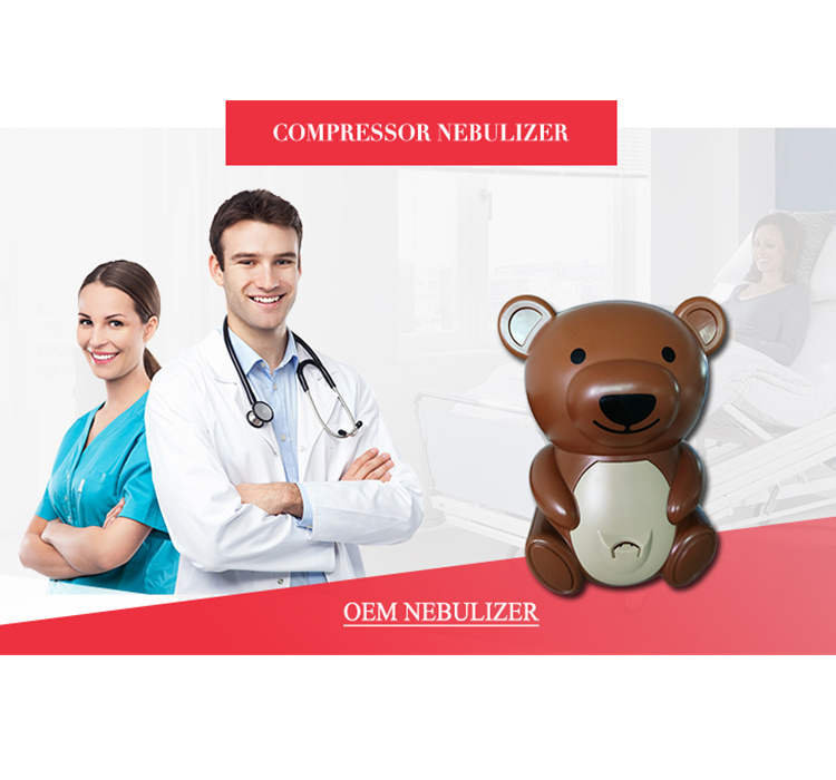 Low Noise Handy Compressor Nebulizer Animal Character Nebulizer for Children