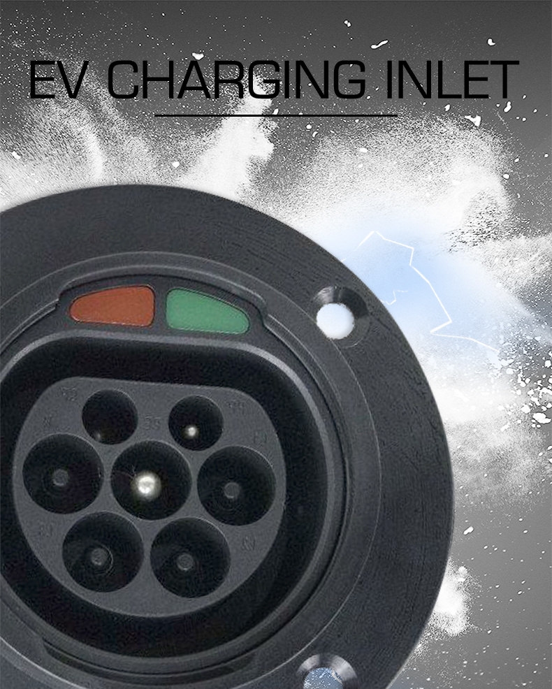 IEC 621196-2 EV Charging Connector Inlet 4 Points