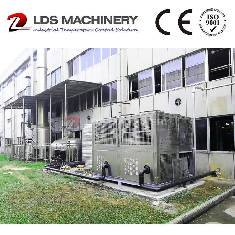 Air-Cooled Large Chillers on Demand with Full Stainless Steel Frame