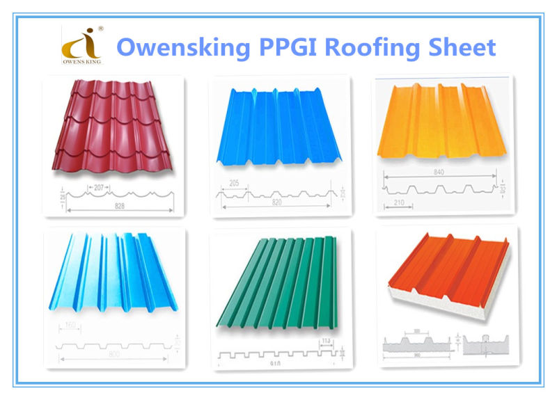 Blue PPGI Roofing Sheet Deep Blue Prepainted Galvanized Steel Coil for Construction