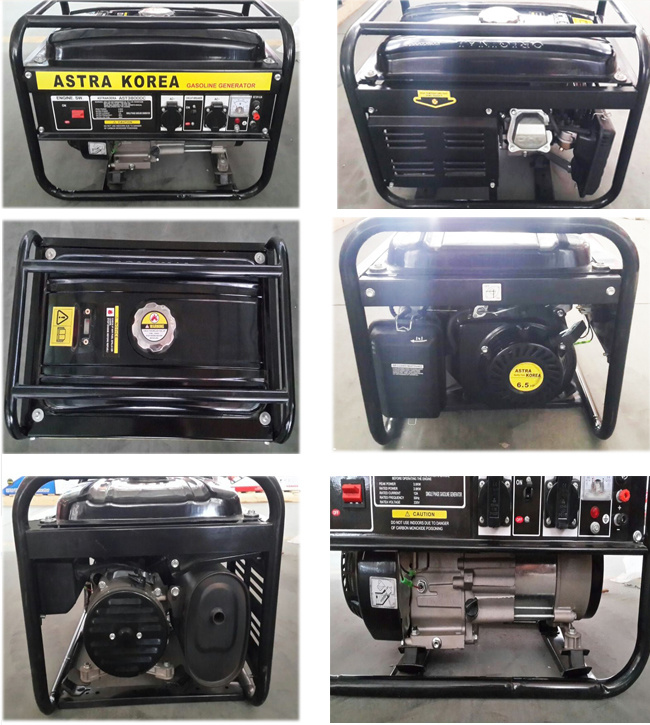 Air Cooling Single Phase Gasoline Generator 5kw 5kVA with AVR