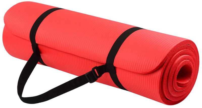 All Purpose Anti-Tear Exercise Yoga Mat with Carrying Strap