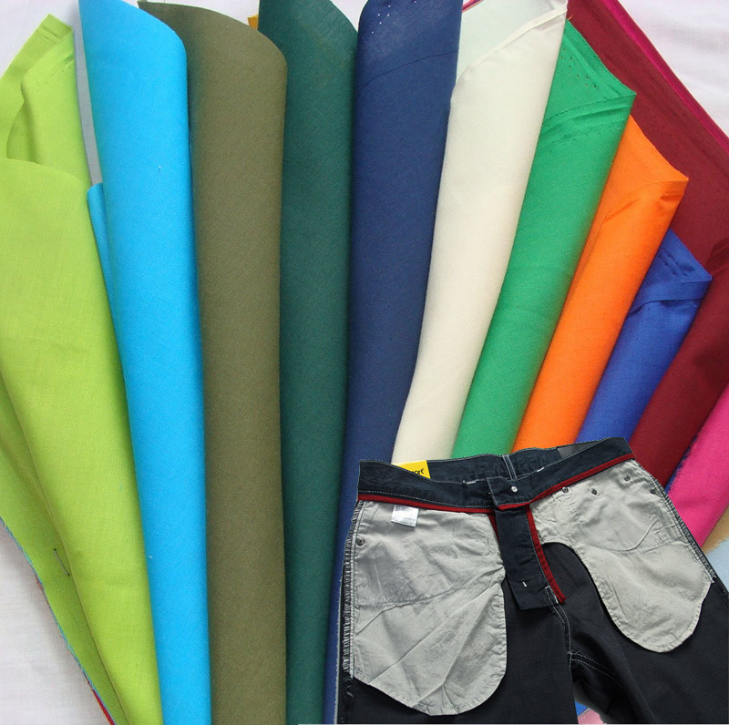 Dyed Poplin Tc Fabric 110*76 Poly Cotton Lining and Color Pocketing