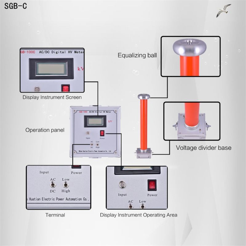Sgb-C Series High Voltage Test Equipment AC DC Digital Meter