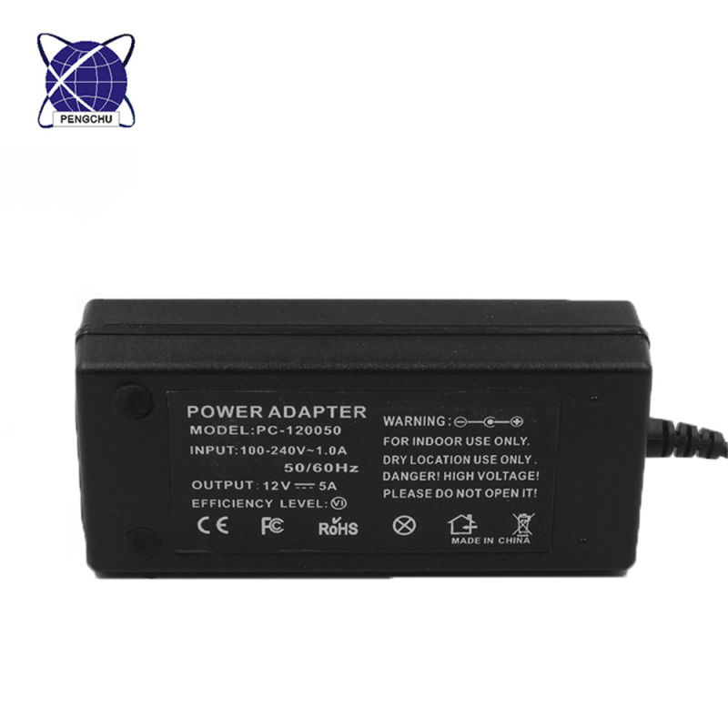 60W laptop power adapter 12V 5A AC DC power adapter