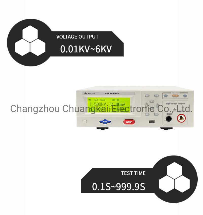 Cht9912 AC/DC Hipot Tester AC/DC Withstanding Voltage and Leakage Current