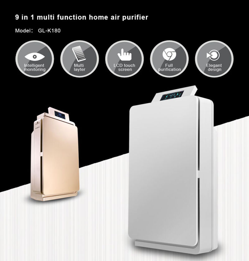 New Design Home Use HEPA Filter Air Purifier with Active Carbon Net