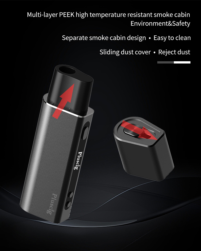Newest Cigarette 5s Fast Heating Device Electronic Cigarettes Kit with 3500mAh Electronic Cigarette Pluscig S9