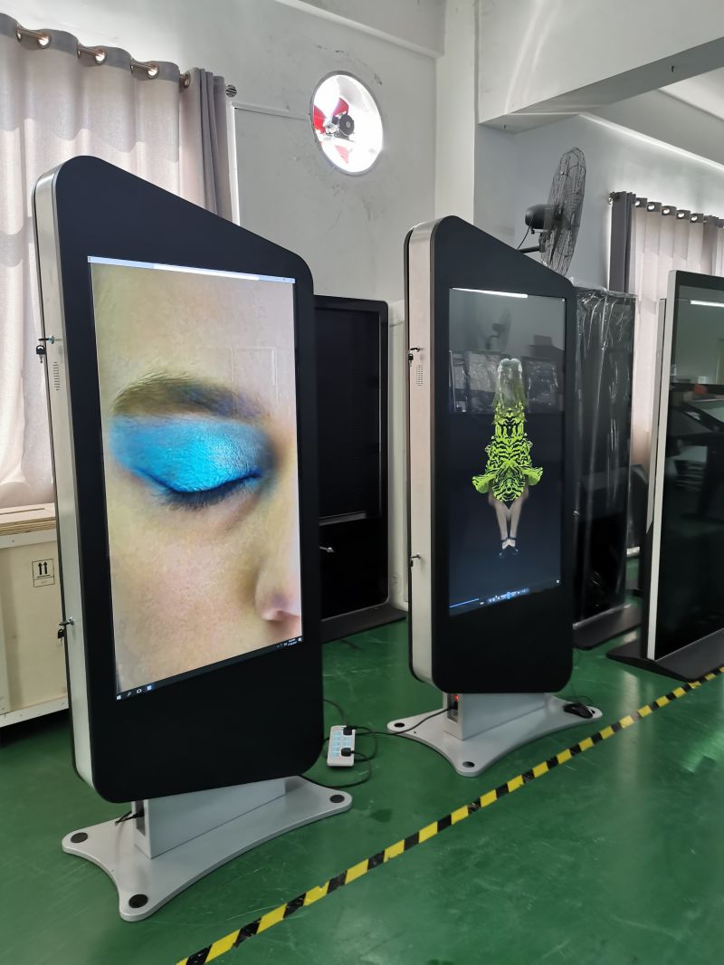 55inch Double Sided LCD Display Advertising Player with Android Digital Signage Software
