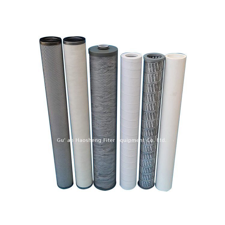 Polyester Filter for Natural Gas Oil Field, Polyester Natural Gas Filter, Pleated Gas Filter