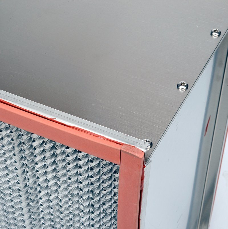 HVAC System 250 Celsius Degree HEPA Filter High Temperature Resistance Box Filter
