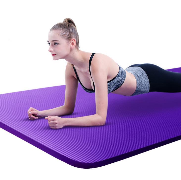 All Purpose High Density Non-Slip Exercise Yoga Mat with Carrying Strap