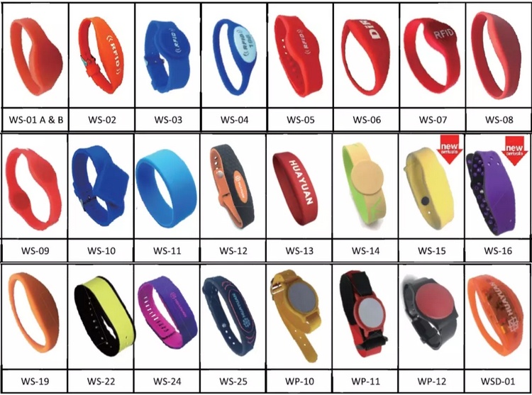 Hot Selling Eco Silicone Bracelet Inserted EMV Chip Pocket Payment Wristband for EMV SIM Card Payment System