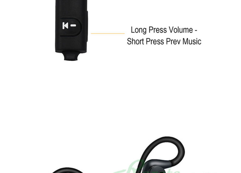 Luetooth Wireless Earphone Stereo Ear-Hook Sports Noise Reduction Earphones with Microphone Headset for iPhone Huawei