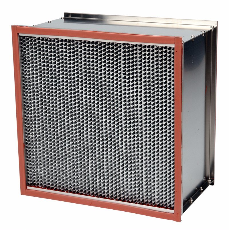 HVAC System 250 Celsius Degree HEPA Filter High Temperature Resistance Box Filter