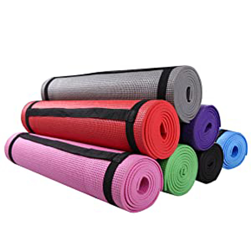 All Purpose High Density Non-Slip Exercise Yoga Mat with Carrying Strap 1/4"