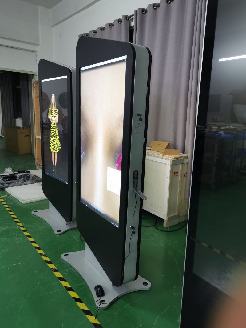55inch Double Sided LCD Display Advertising Player with Android Digital Signage Software