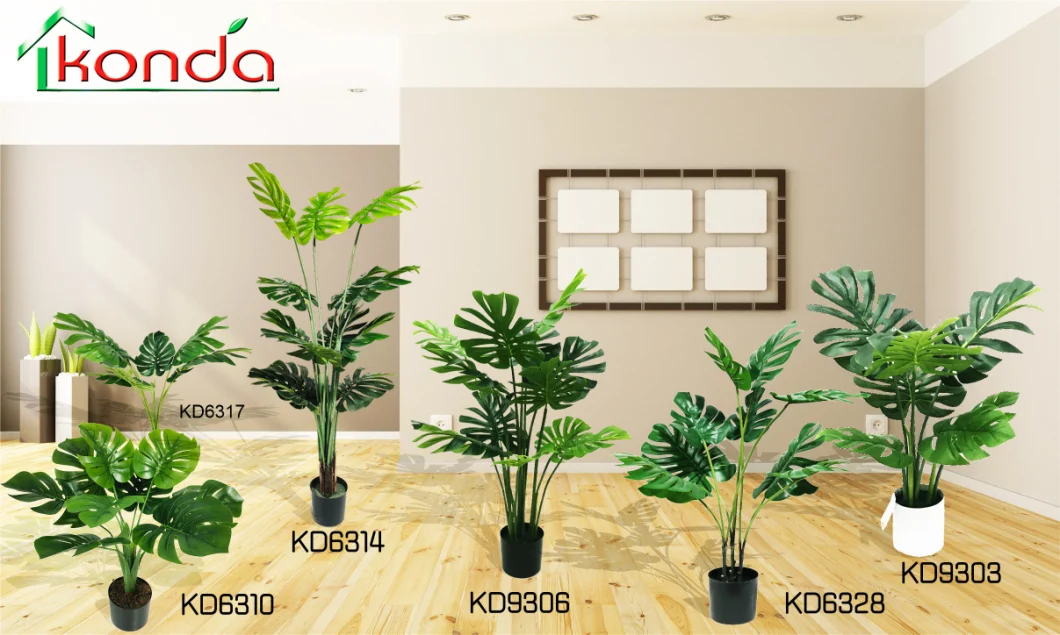 Artificial Floor Plastic House Greenery Potted Plants for House Decoration