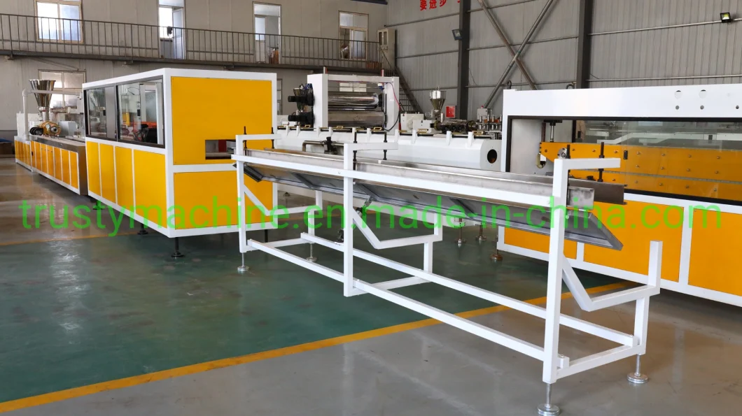 Sjsz-65/132 Twin Conical Screw Extrusion UPVC/PVC Window and Door Profile Extrusion Machinery