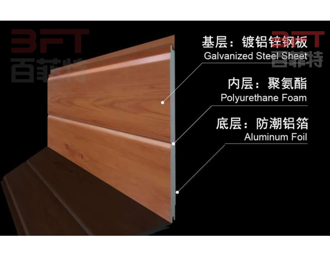 Insulation Board/Metal Siding Wood Pattern for Exterior Wall Renovation 16mm PU Foam for House Decoration