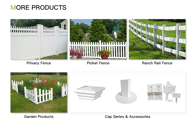 4' X 8' Capped Vinyl Picket Fence Front Yard