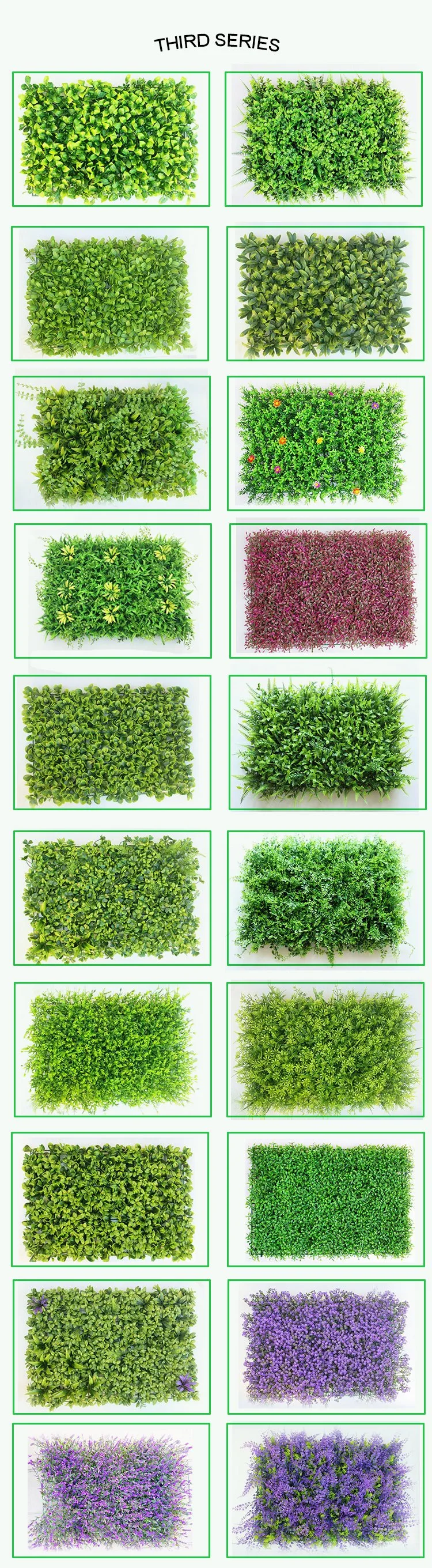 High Quality UV Coated Faux Green Fence Artifical Wall Hedges for Garden