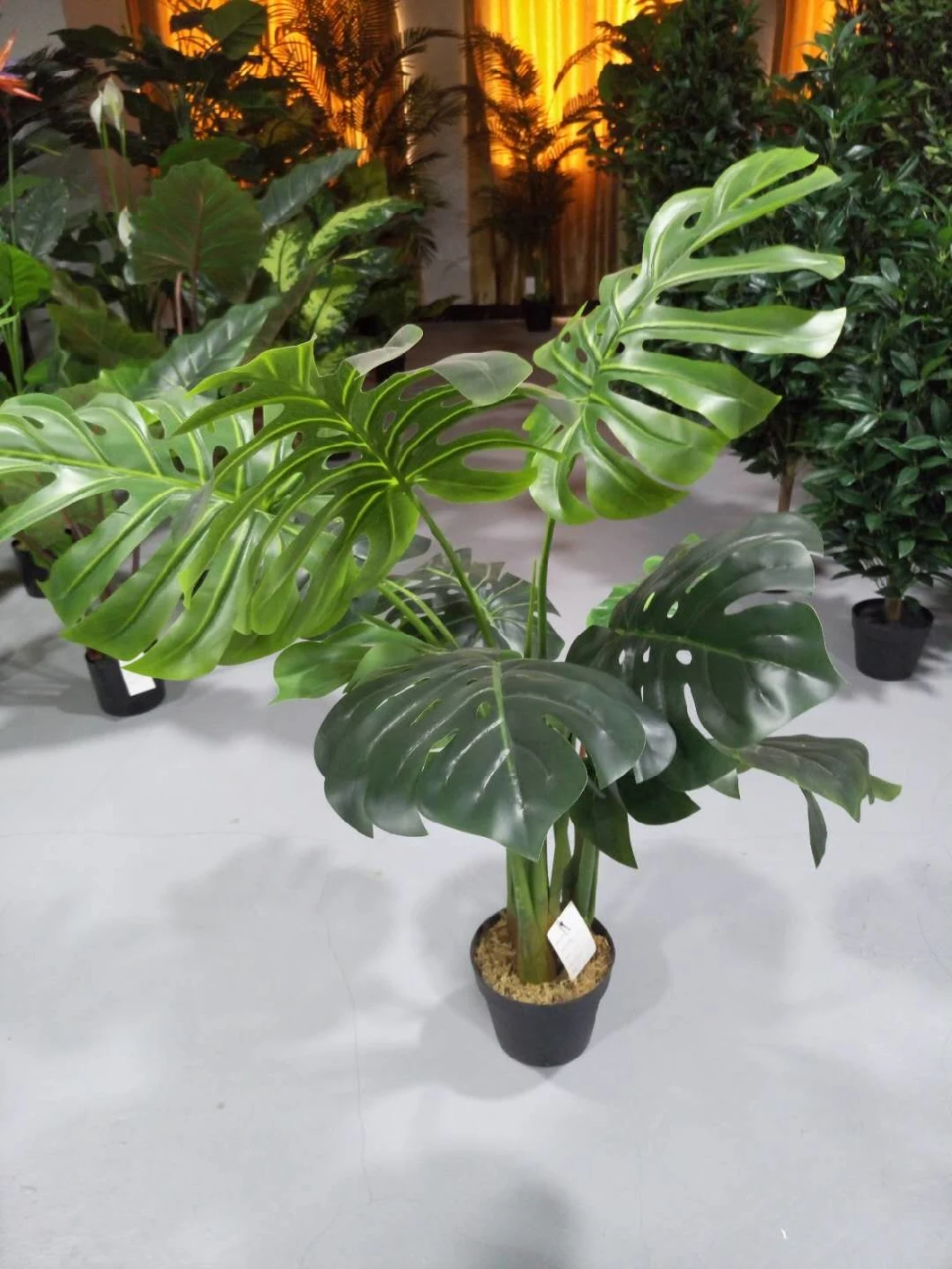 Artificial Floor Plastic House Greenery Potted Plants for House Decoration