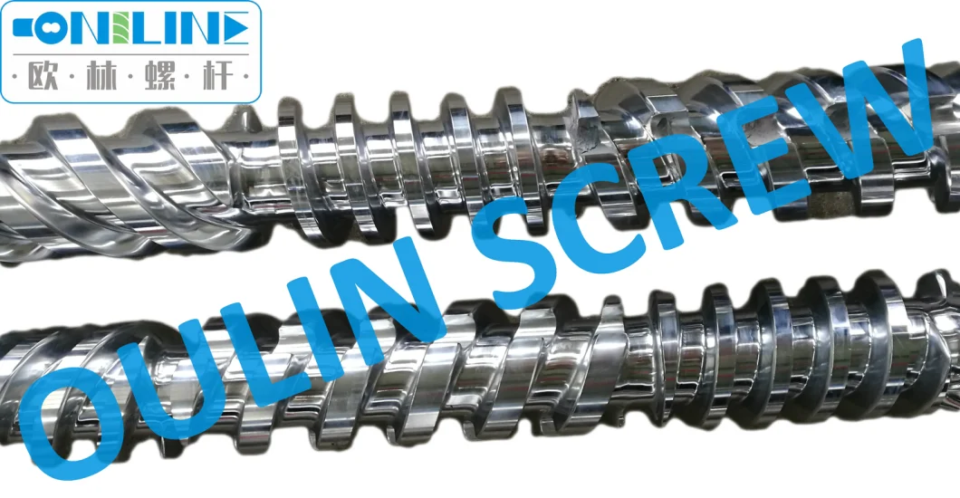 Bimetallic Kmd Twin Parallel Screw and Barrel for PVC/WPC Board Extrusion