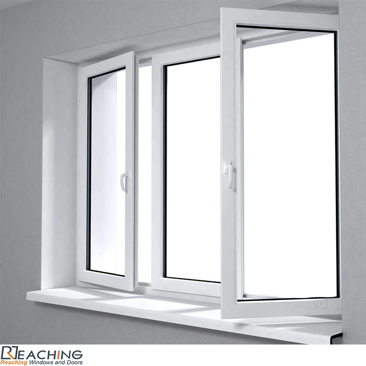 High Quality Conch Profile PVC Window UPVC/PVC Casement Window