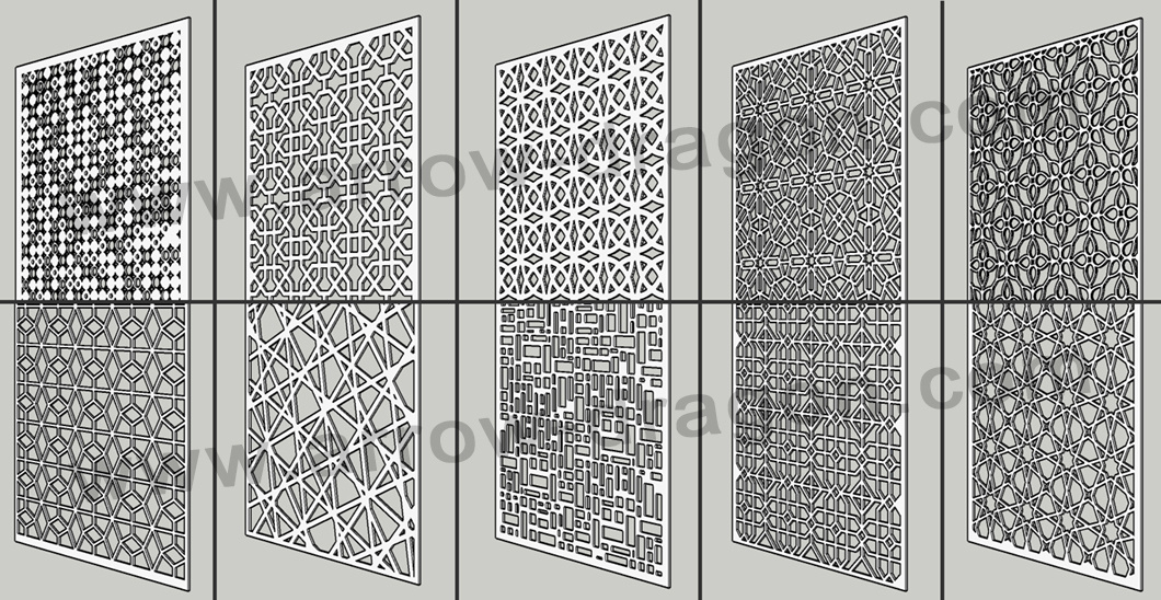 Laser Cut PVDF Aluminum Carved/ Engraved Panels Garden Fence/ Privacy Fence/ Metal Fence