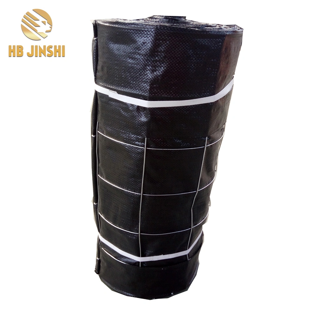3' X 100' Roll Black Woven Silt Fence with Posts / Stakes