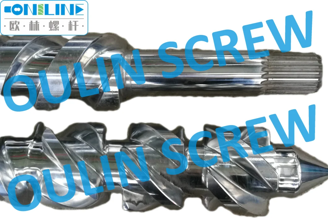 Bimetallic Kmd Twin Parallel Screw and Barrel for PVC/WPC Board Extrusion