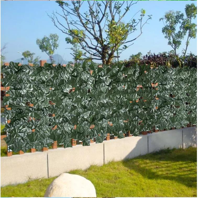 Wholesale Artificial Green Leaf Fence Privacy Fence Simulation Leaf Fence