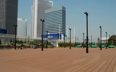 Wood Plastic Composite Decking for Garden, Outdoors Fence with High Quality WPC Flooring