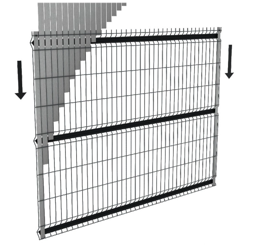 PVC Fence Slats Outdoor Fencing UV Resistant for Privacy
