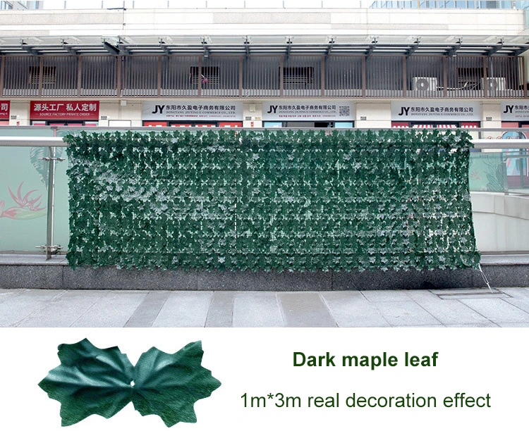 Fade-Resistant Artificial IVY Privacy Fence Screen Plastic Green Leaf Fence for Outdoor Decor